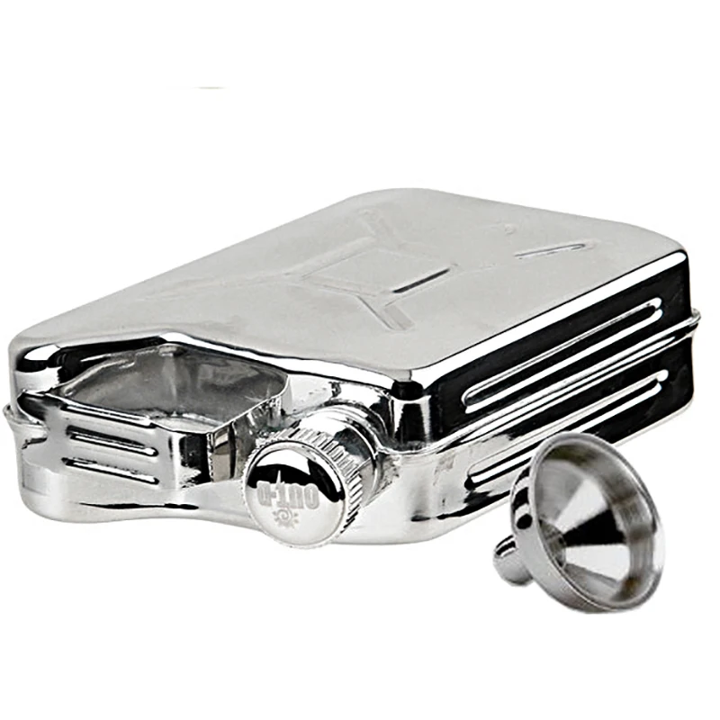 

DEOUNY Whisky Wine Pot Creative Stainless Steel Alcohol Flagon For Whiskey Liquor Bottle 5oz Square Outdoor Hip Flask Men Gifts