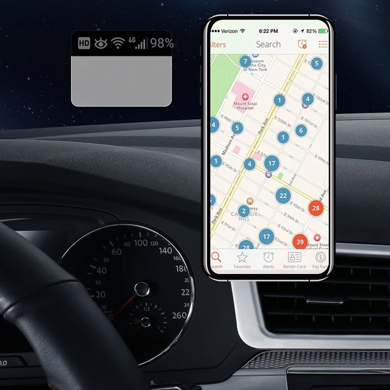 Магнитный автомобильный держатель в виде астронавта вращающийся на 360 градусов