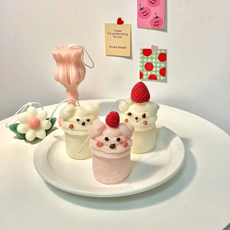 Имитация кружки для торта силиконовая форма в виде свечи гипсовый пластырь