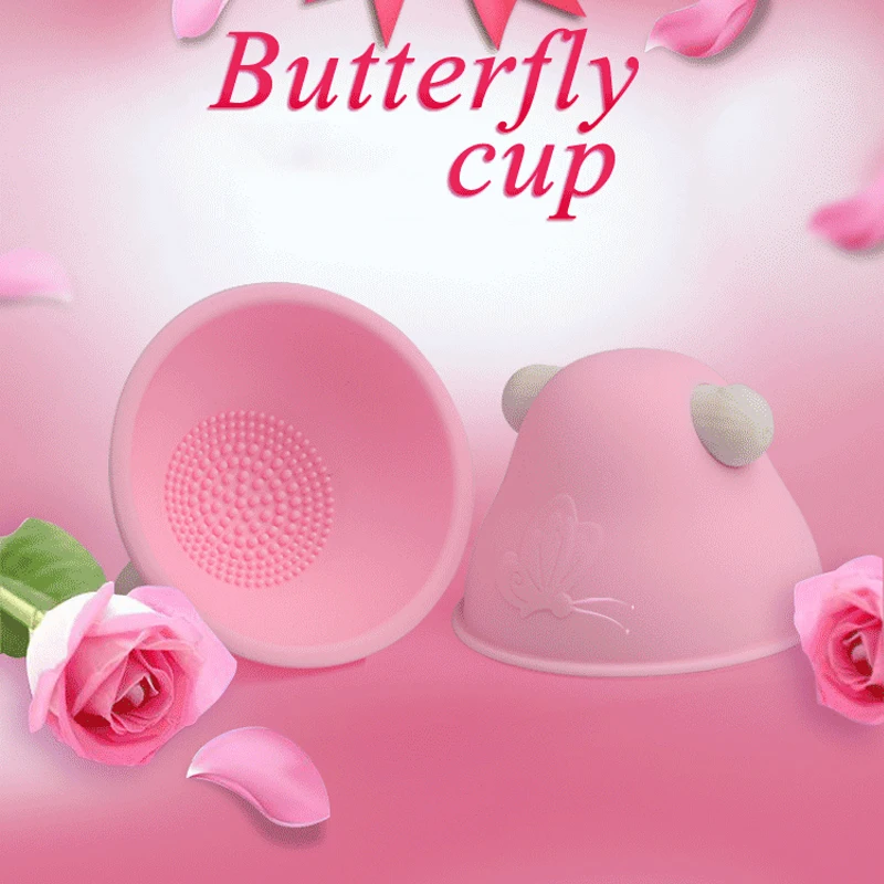 Увеличивающий грудь Женский Вибратор с присоской для сосков|Массажеры груди| |