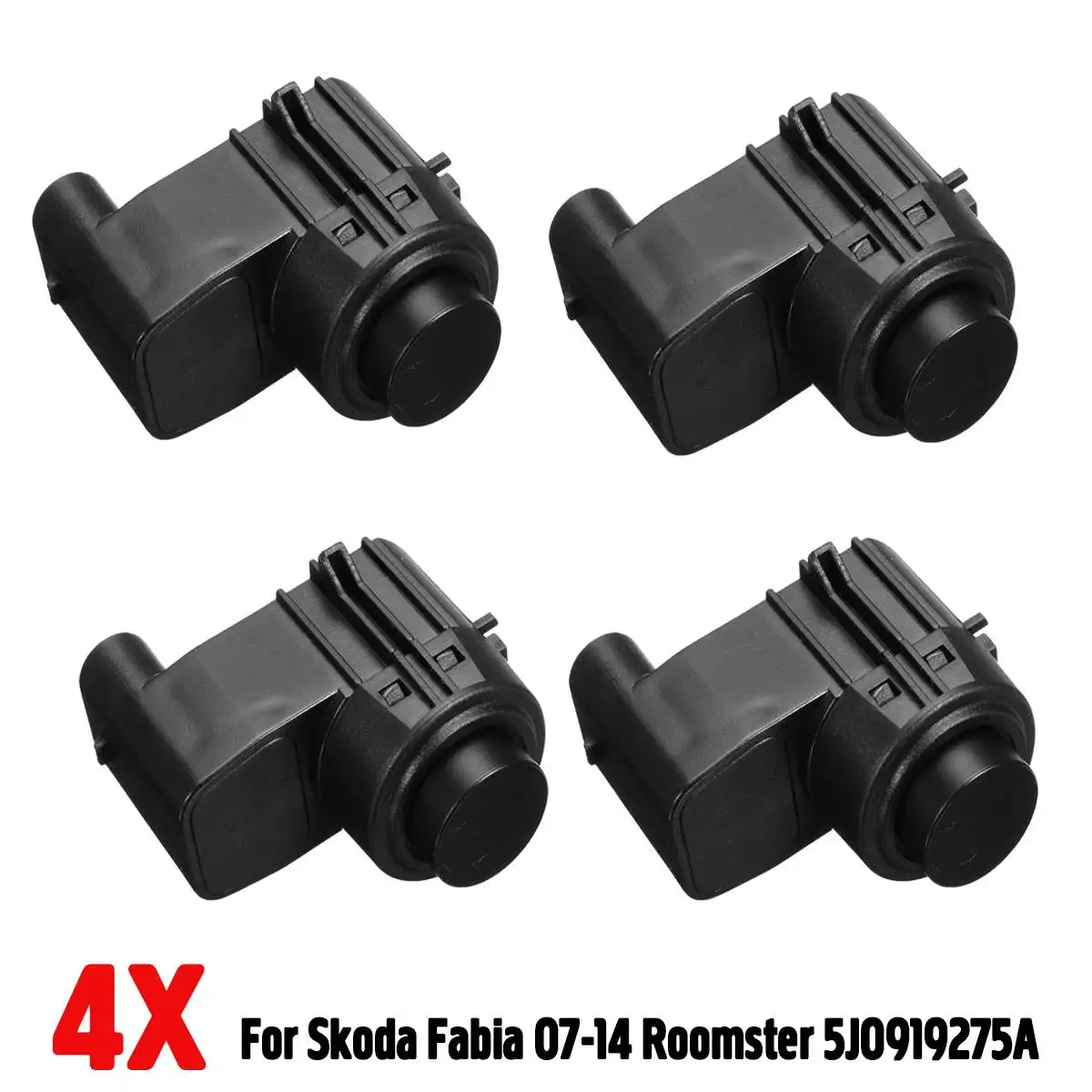 

4 шт., датчик парковки 5J0919275A для Skoda Fabia 2007-2014 Roomster 2006-2010