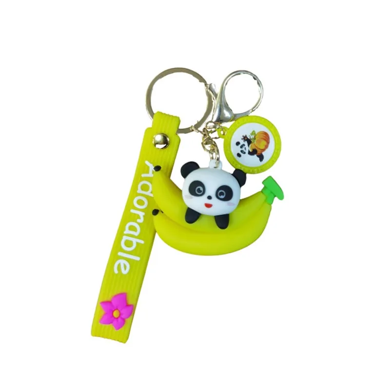 1 шт. брелок для ключей кавайная панда сумка Подвеска аксессуары милые Мультяшные