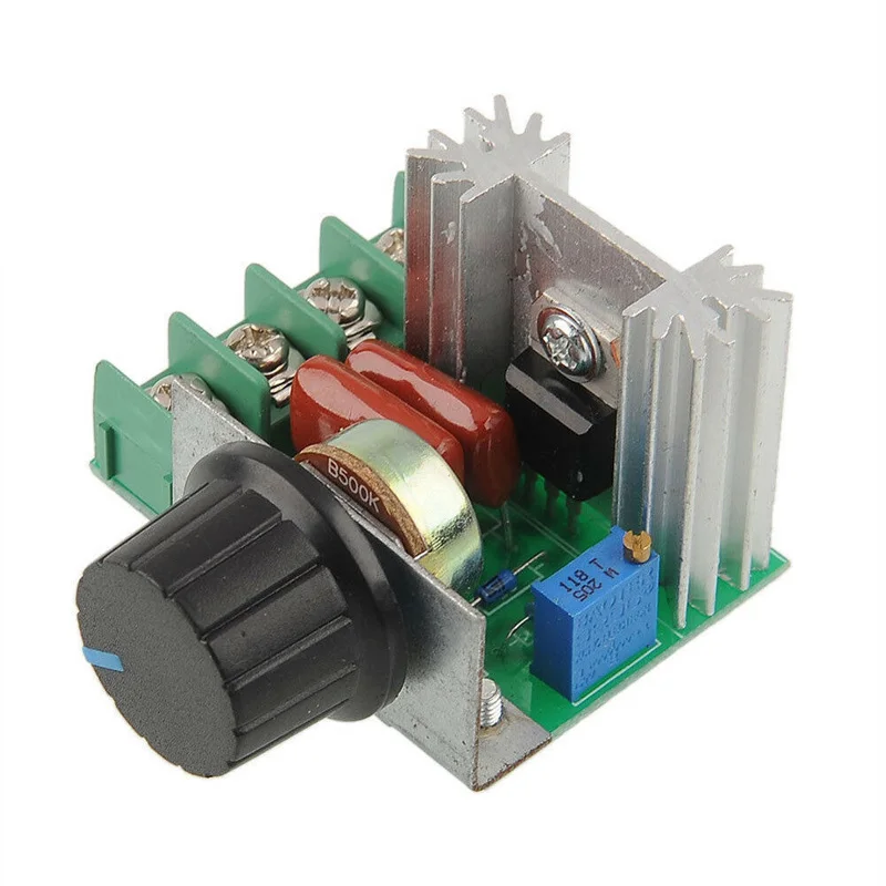 2000 Вт 220 В переменного тока SCR Электрический регулятор напряжения скорости