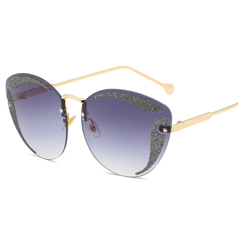 Hot Hot Hot SHEN NUO 6 Series women cat eye pin colored sunglasses polarized ray bann fashion glasses for feminino Oculos De Sol - Цвет линз: Серый