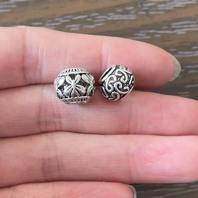 10 шт. Европейские Бусины из цинкового сплава 4 5 мм бусины с большим отверстием в