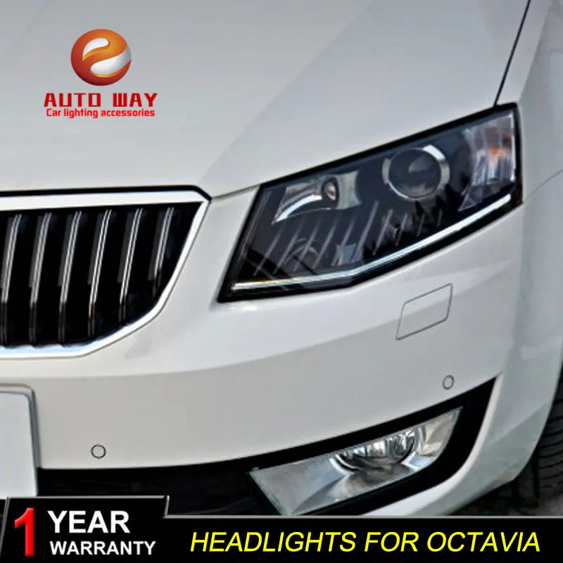 Высококачественный чехол для стайлинга автомобиля Skoda Octavia 2015 фары светодиодный