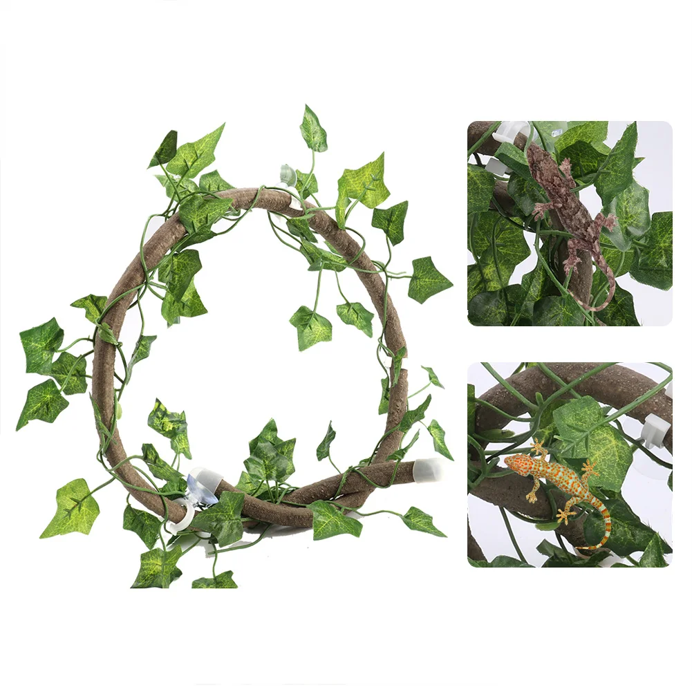Искусственные растения виноградные листья рептилия восхождение филиал гибкий