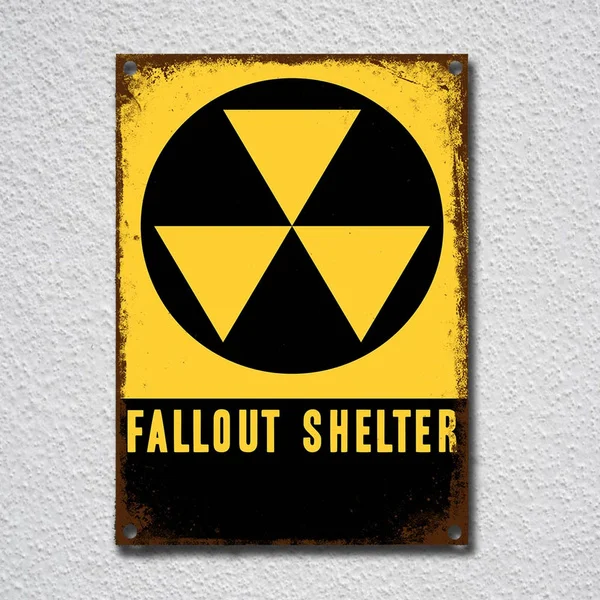 

Vintage Retro Grunge Fallout Shelter Holes Tin Sign Metal Sign Metal Poster Metal Decor Metal Painting Wall Sticker Wall Sign