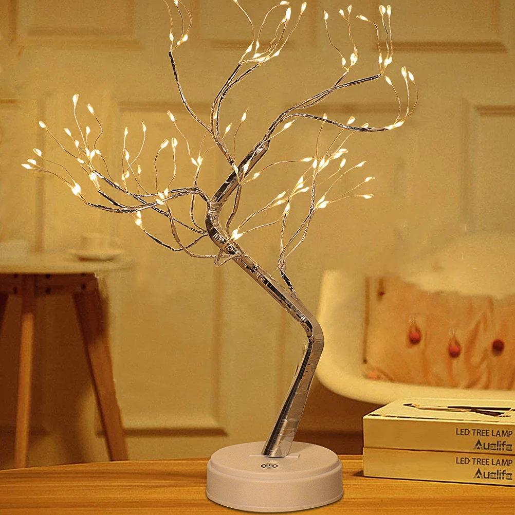 

108LED Led Fairy Night Light Christmas Tree Lamp Battery USB Operated Bedside Home Decoration Desktop Decor Nightlights