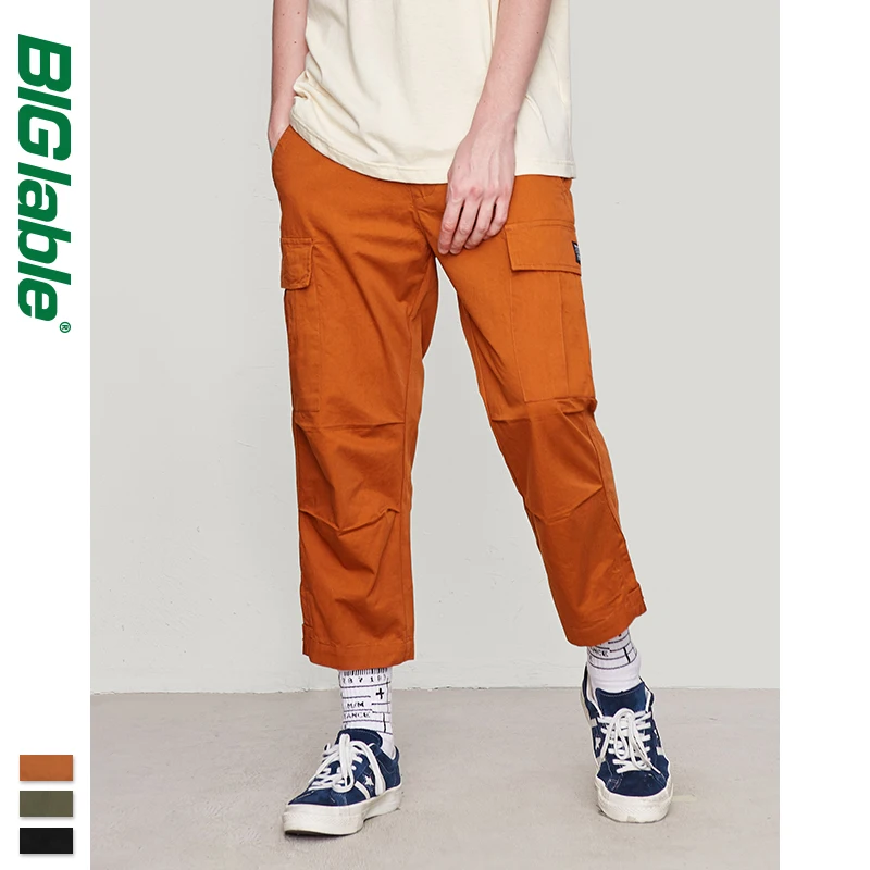 2019 Pantalones Hombre мужские уличные брюки карго свободного покроя с карманами подходят
