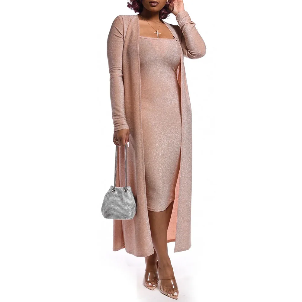 Весна 2020 Тонкий комплект из двух предметов элегантный офисный Женский длинное