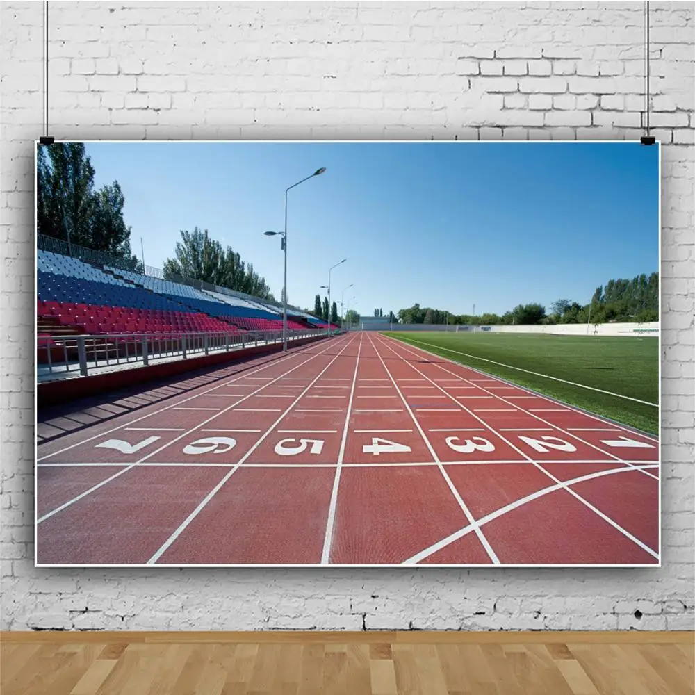 Laeacco игровая площадка спортивная дорожка фотографии фоны Индивидуальные дети