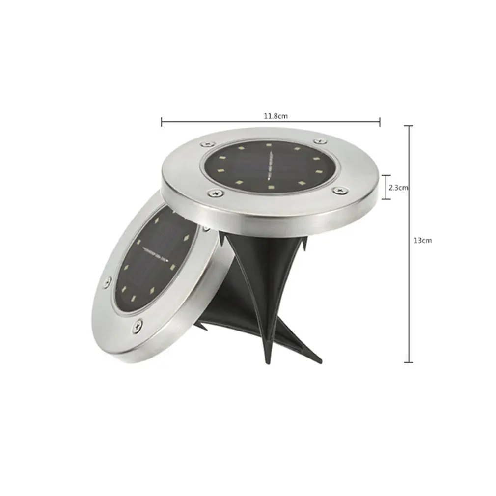 

Led Solar Lawn Lamp Solar Power Buried Light Under Ground Lamp Outdoor Path Way Garden Decking Light White Warm White