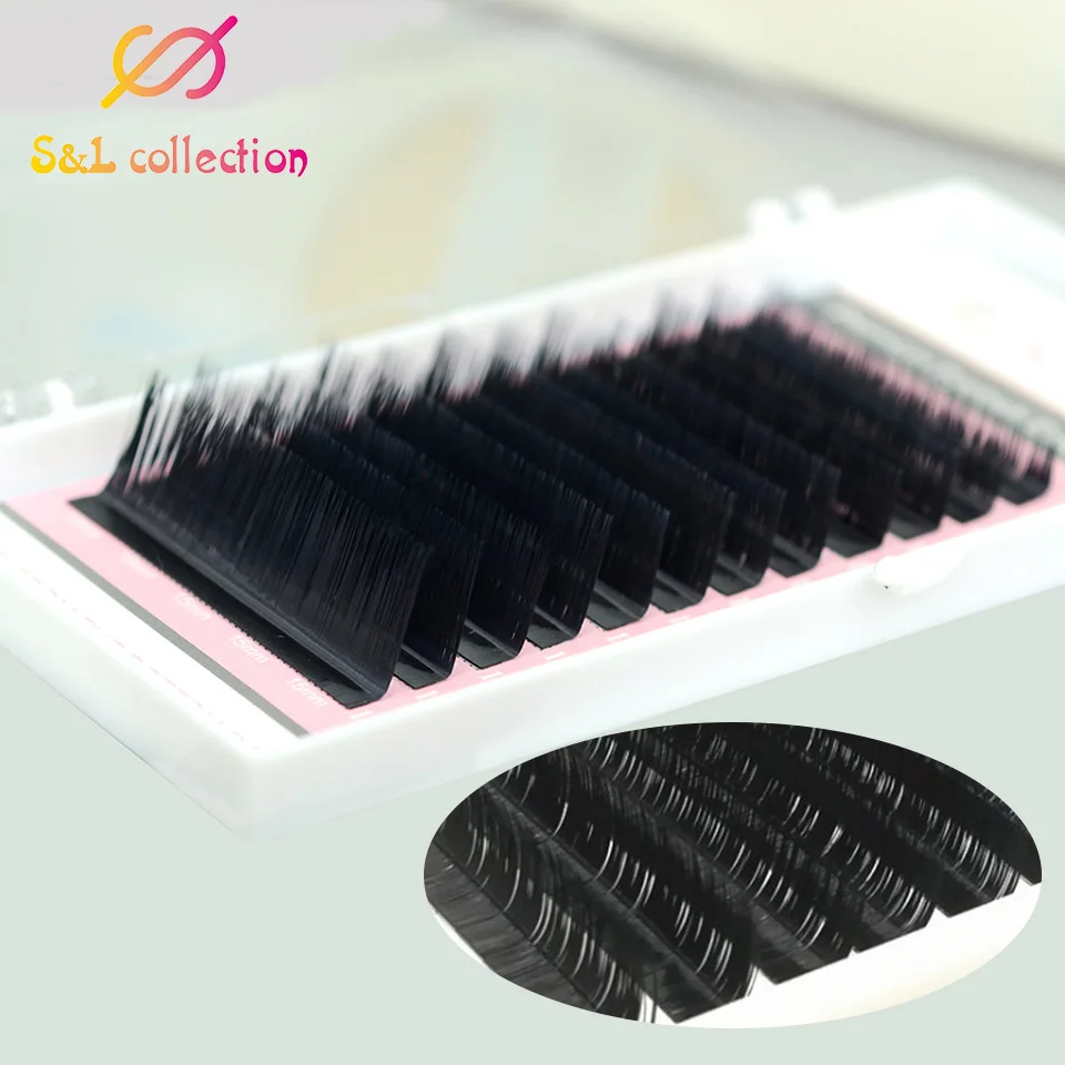 L/LC/LD шелковые ресницы для наращивания L curl Индивидуальные ресницы, L ресницы, L накладные ресницы для макияжа оптом
