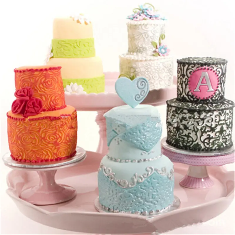 Grid Transparent Texture Mat Cake Border Decorating Tools Mold Fondant Imprint Baking Cutter | Дом и сад