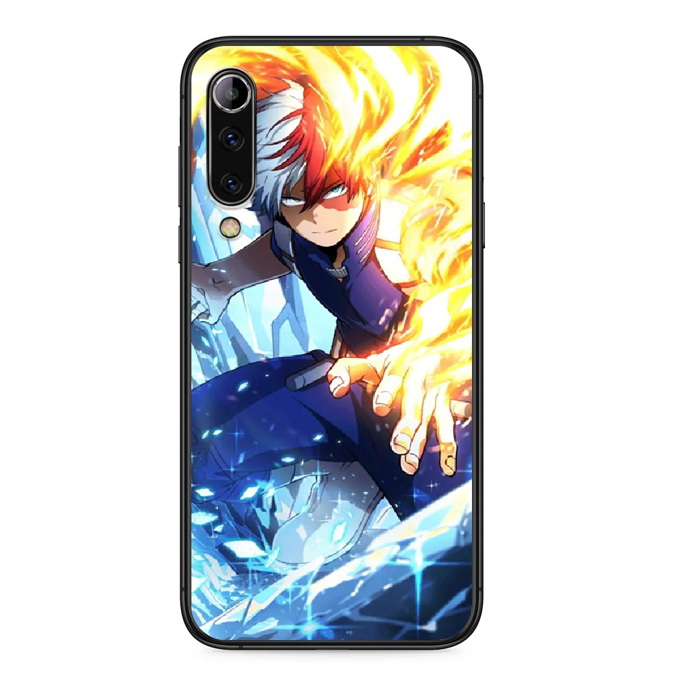 Чехол для телефона Anime My Hero Boku Academia для Xiaomi Mi 6 8 A1 Note3 A2 9 CC9 9T A3 MIX 2 2S 3 Lite SE Pro с черным бампером из силикона.