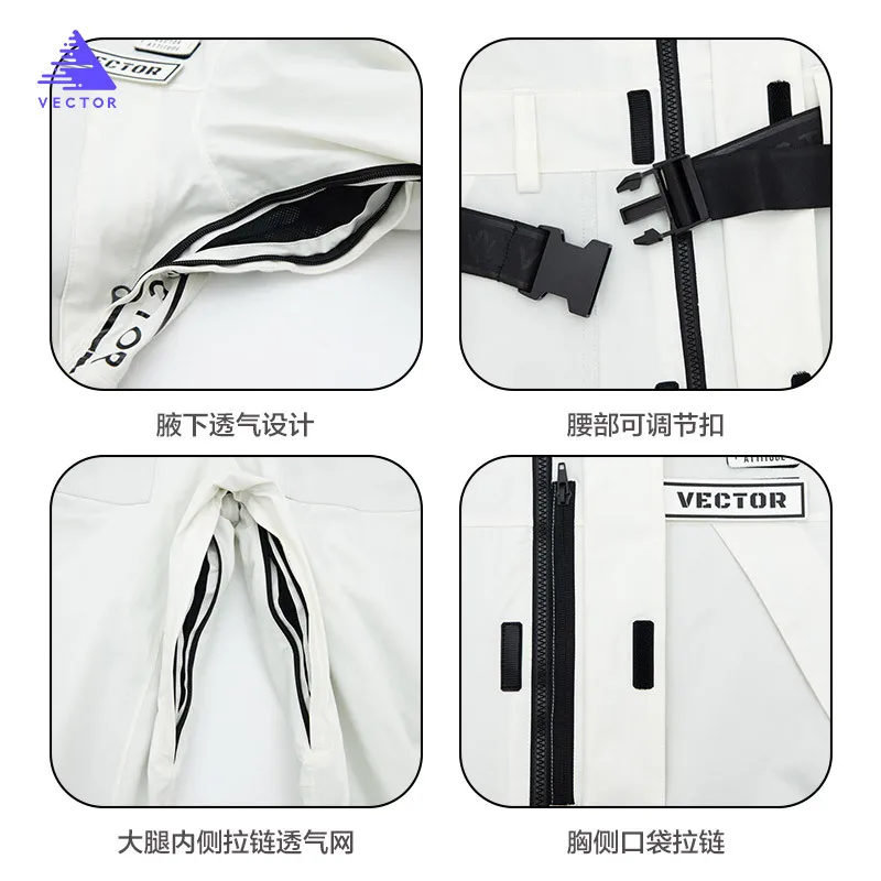 Зимний костюм для улицы Лыжная куртка новинка Нейтральный Теплый и дышащий один