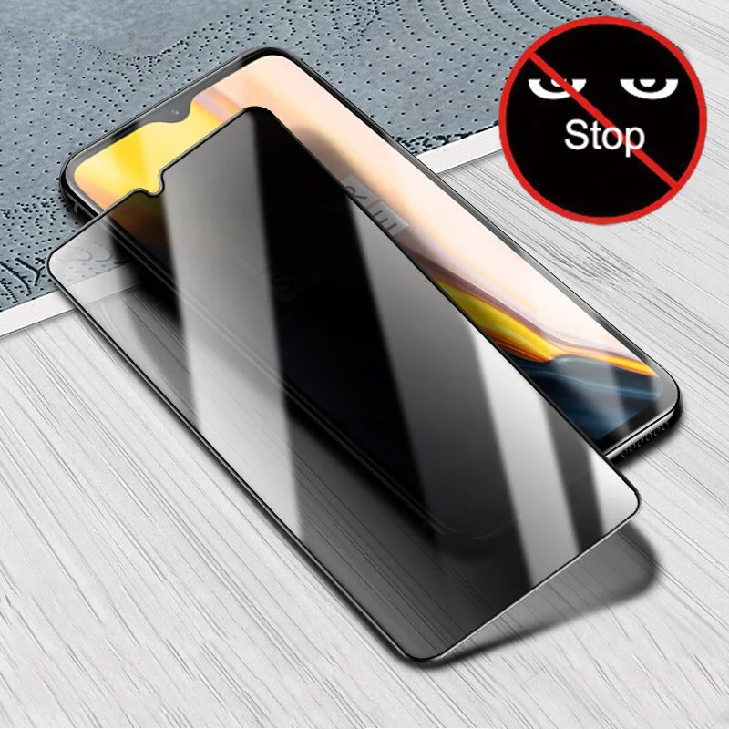 Полное покрытие антишпионское Покрытие Закаленное стекло для Oneplus 7 Pro