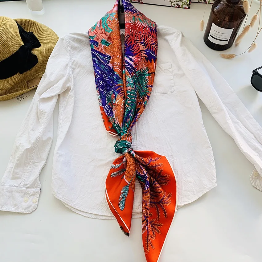 

Gardent Prints 100% Silk Scarf Shawl for Women Large Square Scarves Wraps