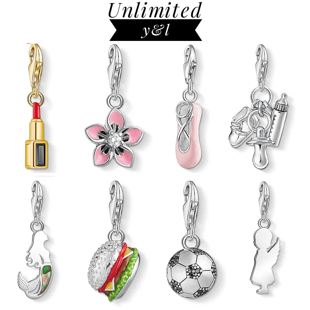 Розовая обувь цветок Футбол детские бутылочки Ангел Губная Помада Шарм Подвеска