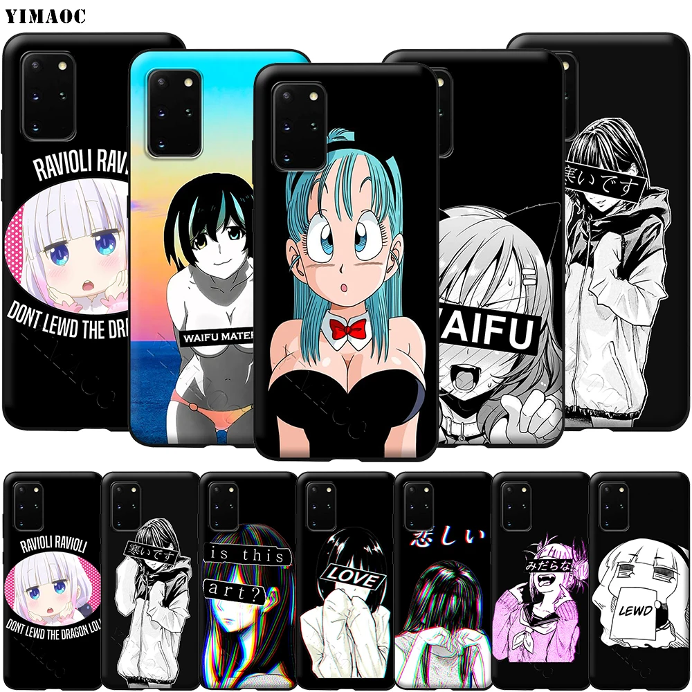 YIMAOC LEWD Sad японское аниме в эстетике Мягкий силиконовый чехол для Samsung Galaxy S6 S7 Edge S8 S9