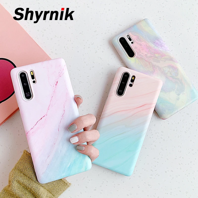 Градиентный мраморный чехол для Huawei P20 Lite P30 Pro Mate 20 30 задняя крышка iphone 11 Max Capa on IMD