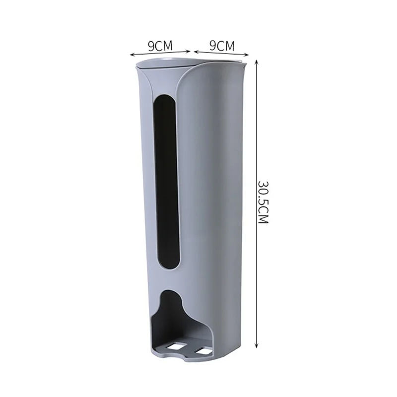 

Trash Bag Storage Box Artifact Kitchen Plastic Sack Collector Wall-mounted Removable Convenient Clean Garbage Bags Storages Item