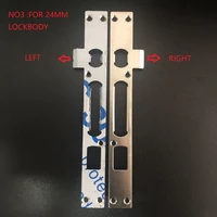 stainless steel door frame edge buckle door lock guide pannel for lock body szie 24mm 30mm anti theft door lock body accessor