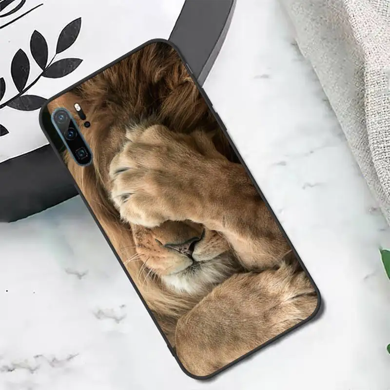 

Lion tiger Ferocious animal Phone Case For Huawei honor Mate P 10 20 30 40 i 9 8 pro x Lite smart 2019 nova 5t