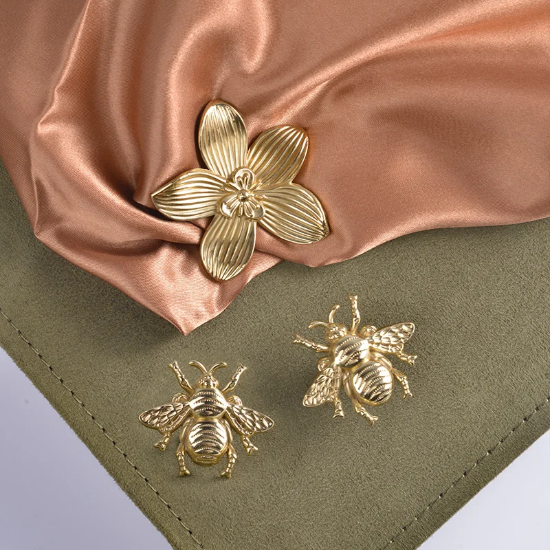 Дверная ручка smornit Bee латунная Золотая Мебельная для кухонного шкафа ящика