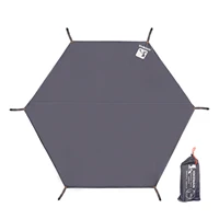 hexagonal tent tarp waterproof hexagonal ground cloth ground sheet mat with 6 tent stakes for camping hiking picnic backpacking