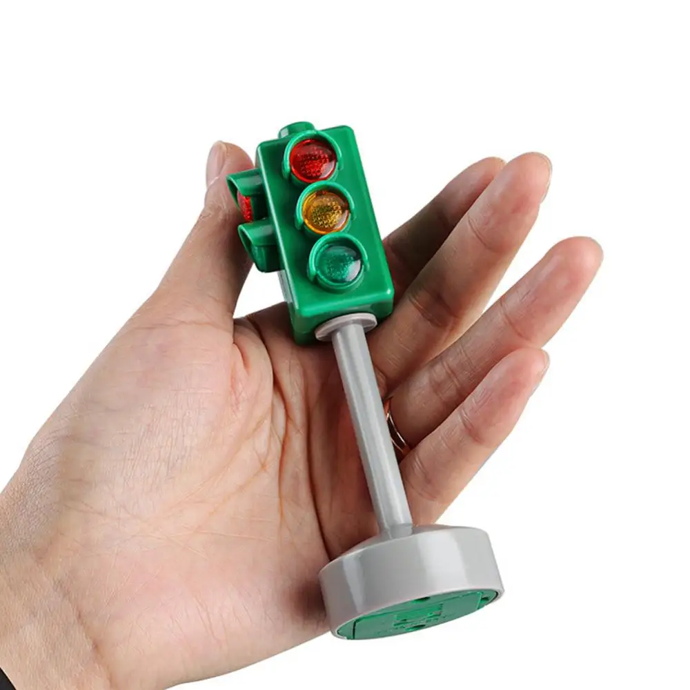 Мини дорожные знаки световые блоки игрушечные светофоры модель s красный зеленый