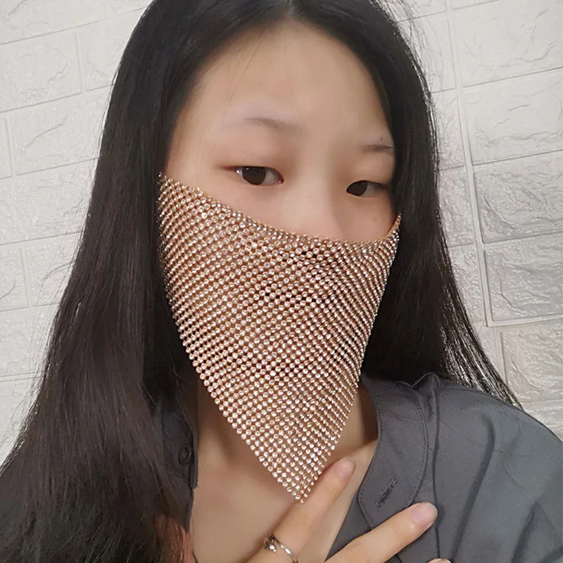 Ювелирная маска для лица черного/Красного/золотого/серебряного цвета украшения