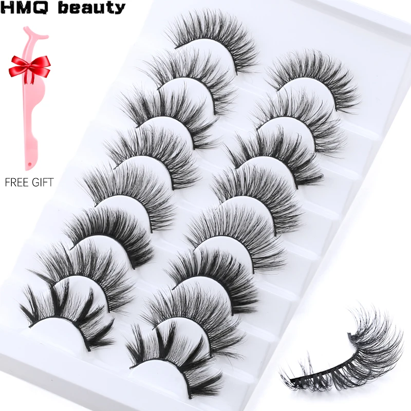

5/8/10 pairs 3D Mink Lashes Natural False Eyelashes Dramatic Volume Fake Lashes Makeup Eyelash Extension Silk Eyelashes