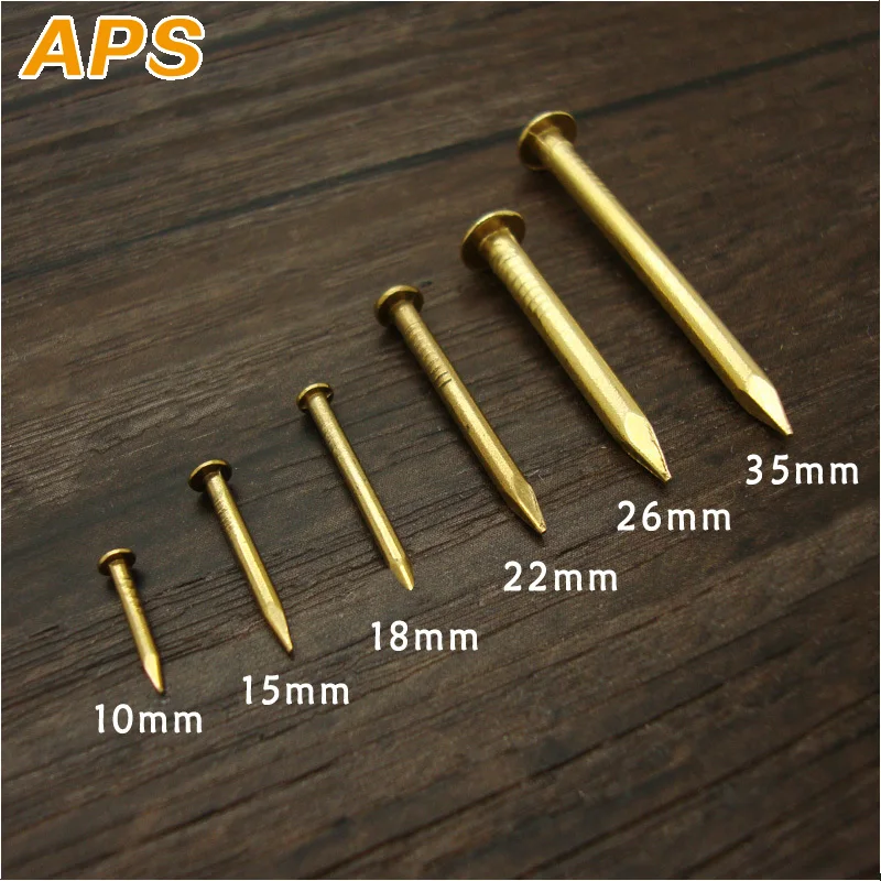 Латунные гвозди китайские медные круглая головка маленькие | Обустройство дома