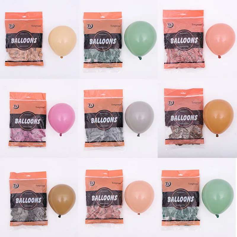 Круглые латексные шары в стиле ретро 5 дюймов 100 ~ 10 шт. |