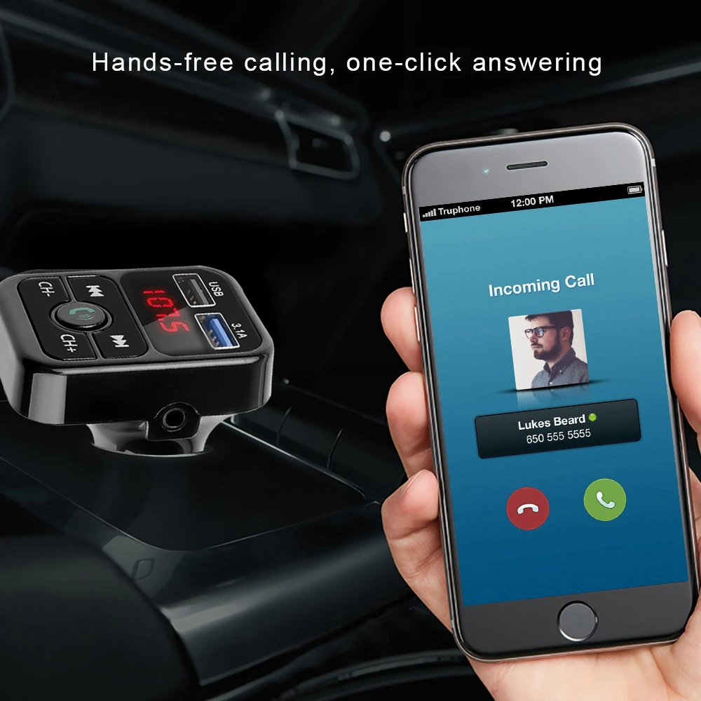 Kebidu Handsfree Car Kit Wireless Bluetooth автомобильное зарядное устройство FM LCD MP3 плеер