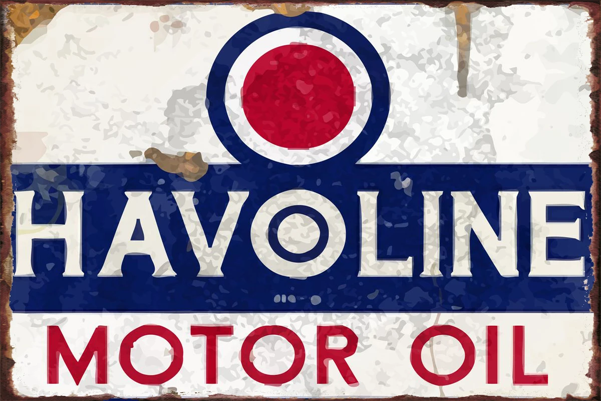 

Havoline vintage Metal Sign Tin Sign Tin Plates Wall Decor Room Decoration Retro Vintage For Art Club Man Cave Cafe Pub Home