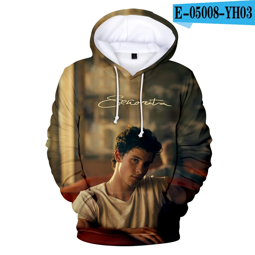 Senorita Camila Cabello& shawn mendes 3D Harajuku hoodies Sweatshirt New Women/men/Kids Parent-child Hoodies Sweatshirt - Цвет: YH03