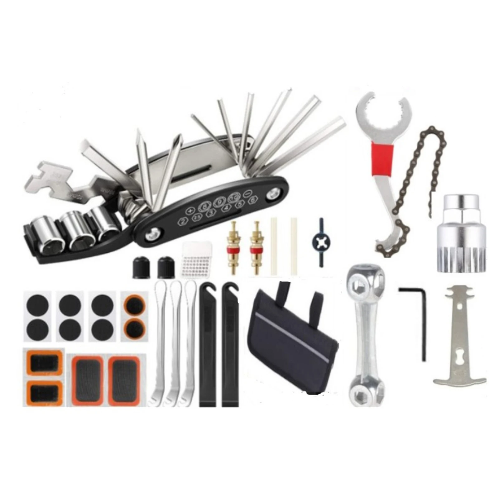 

Bicycle Repair Tool Kits Chain Breaker Flywheel Remover Crank Puller Wrench MTB Road Bikes Maintenance Tools Set