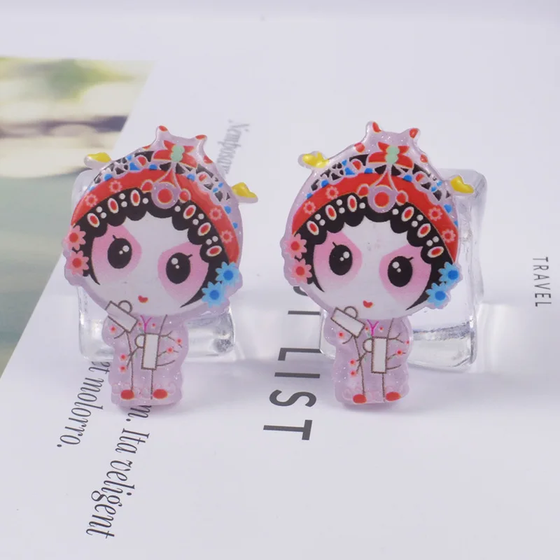 5 шт. имитация китайской традиционной оперы слизи амулеты игрушки из смолы