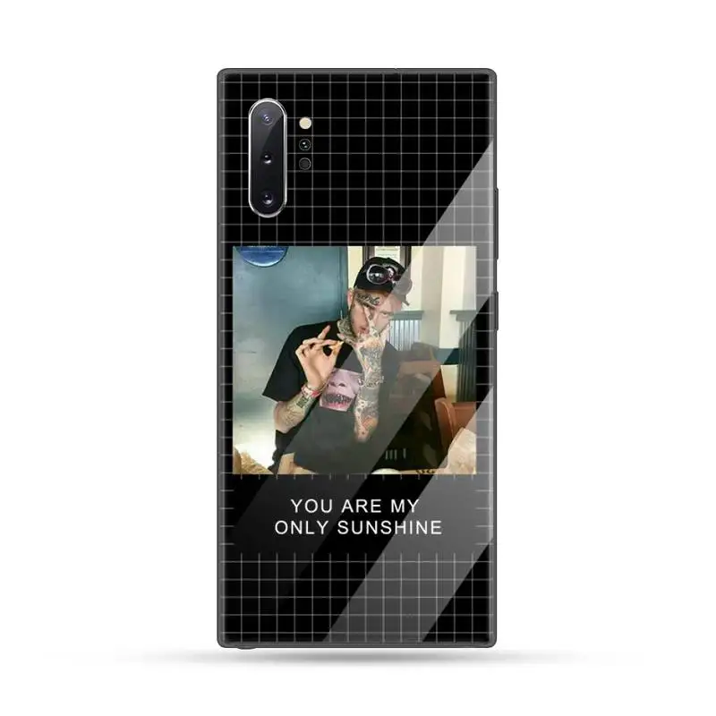 

Lil Peep hellboy Life is Beautiful Cry Baby Phone Case Tempered glass For Samsung S6 S7 edge S8 S9 S10 e plus note8 9 10 pro