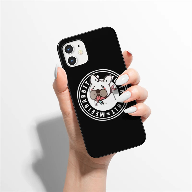 

2021 Cute Bulldog For iPhone 7 6 6S 8 Plus Case Silicone Soft Cover For iPhone 11 12 Pro X XR XS Max Shockproof Phone Case 2021