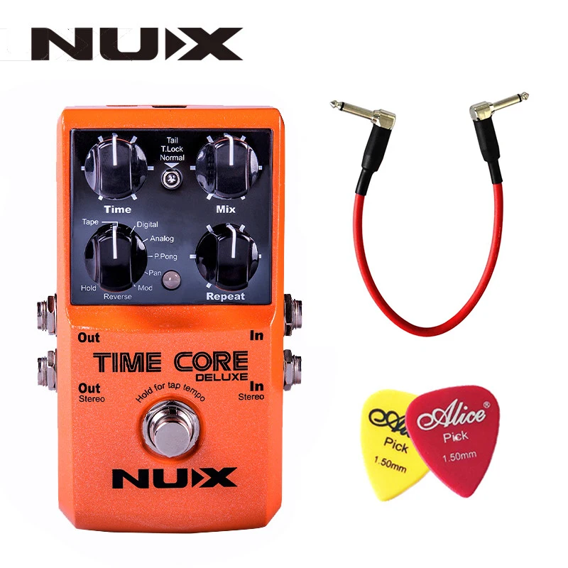 Педаль для гитары NUX Time Core Deluxe педаль с задержкой блокировка тона режим True Bypass