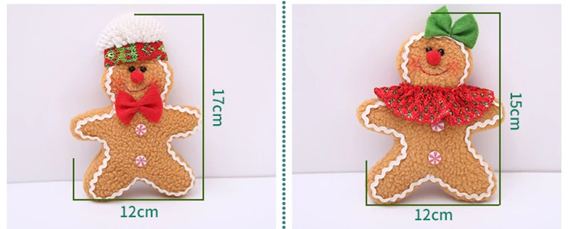 Xmas Gingerbread Man Christmas Decorations for Home Ornaments Snowman Chrismas Tree Pendant Decoration 2022 New Year Noel Decor images - 6