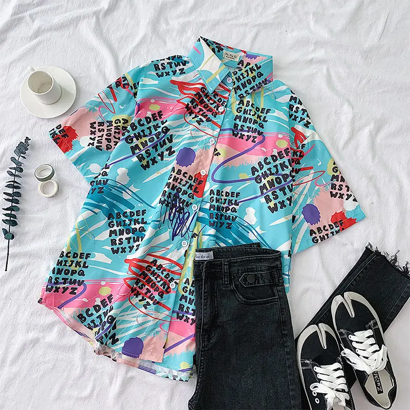 

New neutral printing tops for women blouses fashion clothes for teens undefined woman tshirts blusas largas graphic tee Ay1275