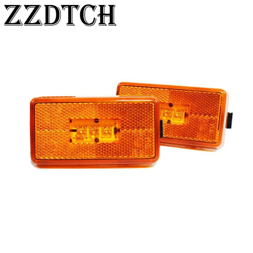 ZZDTCH 2 шт. 24 В 3 Led Грузовик Трейлер боковые габаритные огни, используемые для грузовика SCANIA боковая лампа