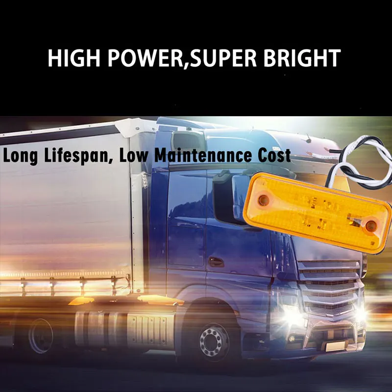 1 шт. 4 светодиодный боковой маркер световой индикатор лампы для автобуса