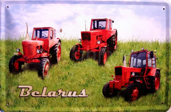 

Беларусь модель трактор металлический жестяной знак винтажный Бар Паб Клуб металлический постер табличка настенное искусство мужская пещ...