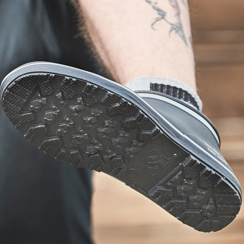 Ботильоны мужские резиновые повседневная непромокаемая обувь для мальчиков